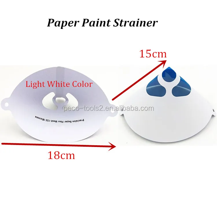 125 Micron Nylon Mesh Outside 160 Gram Paper Paint Strainer