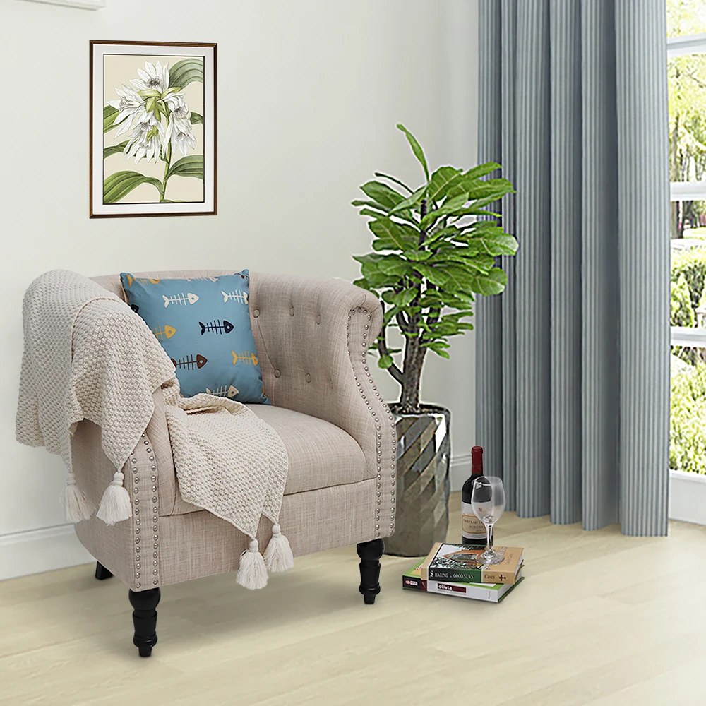 single chair living room