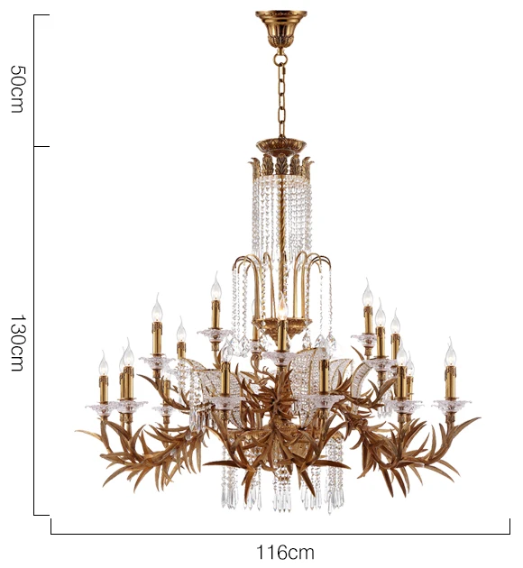 italian luxury crystal chandelier pendant lamp