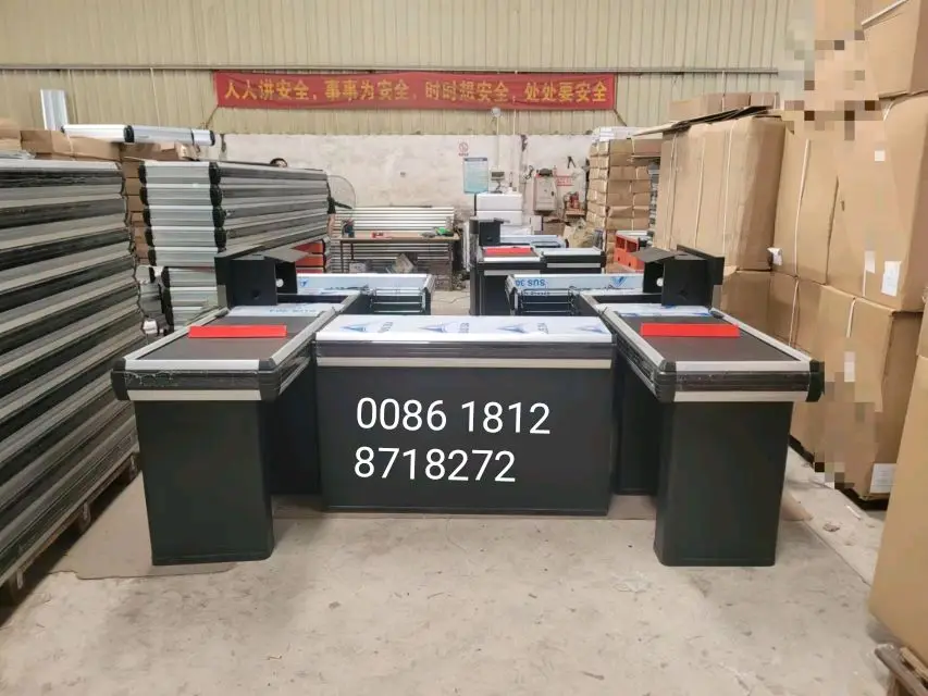 Hypermarket Checkout Counter Cashier Counter Table Design for ...
