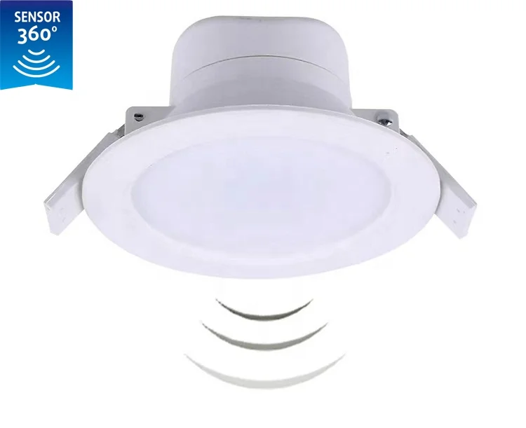 4 inch 5 inch 6 inch Auto On Off Microwave Motion Sensor Recessed Led Down-light for corridor hallway Elevator