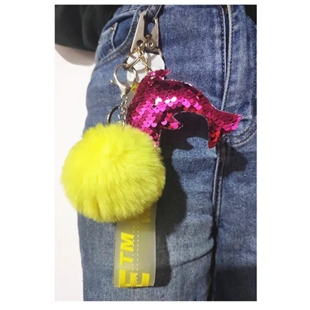 

Pom Pom Keychain,5 Pieces