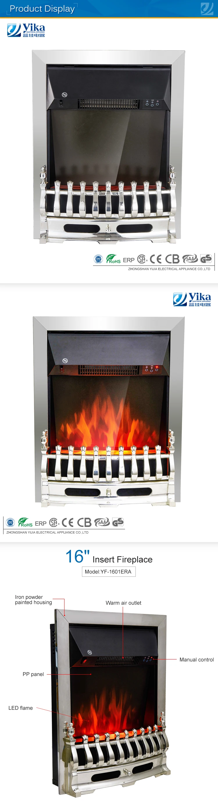 Chimenea Eléctrica De 2 Lados Montada En La Pared Led,Venta Al Por