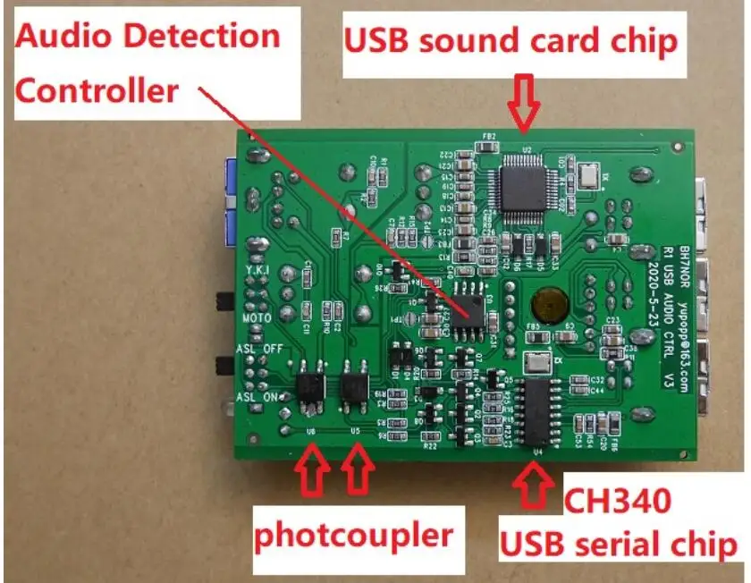 Echolink & Zello Yy Voice Interface Board Controller Usb