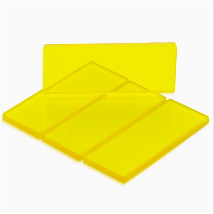 Factory Custom 450nm Longpass Yellow Filter Glass Cover Lens Jb450