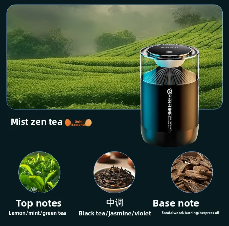 Smart Car Air Purifier Diffuser Long-Lasting Air Freshener Perfume Diffuser with Cloud Fragrance Plastic Long-Lasting Humidifier