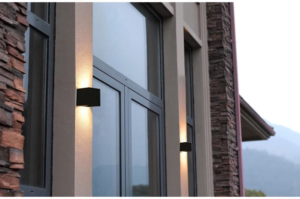 Waterproof  LED modern outdoor wall lamp rectangle wall light outdoor lights wall mounted
