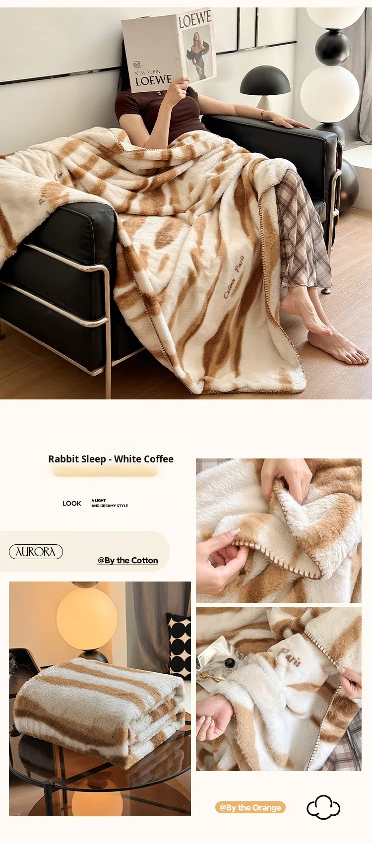 Blanket Cross-Border Tuscany Solid Winter Knitted Eco-friendly Modern Simple Polyester Flannel Customizable Lightweight Machine factory