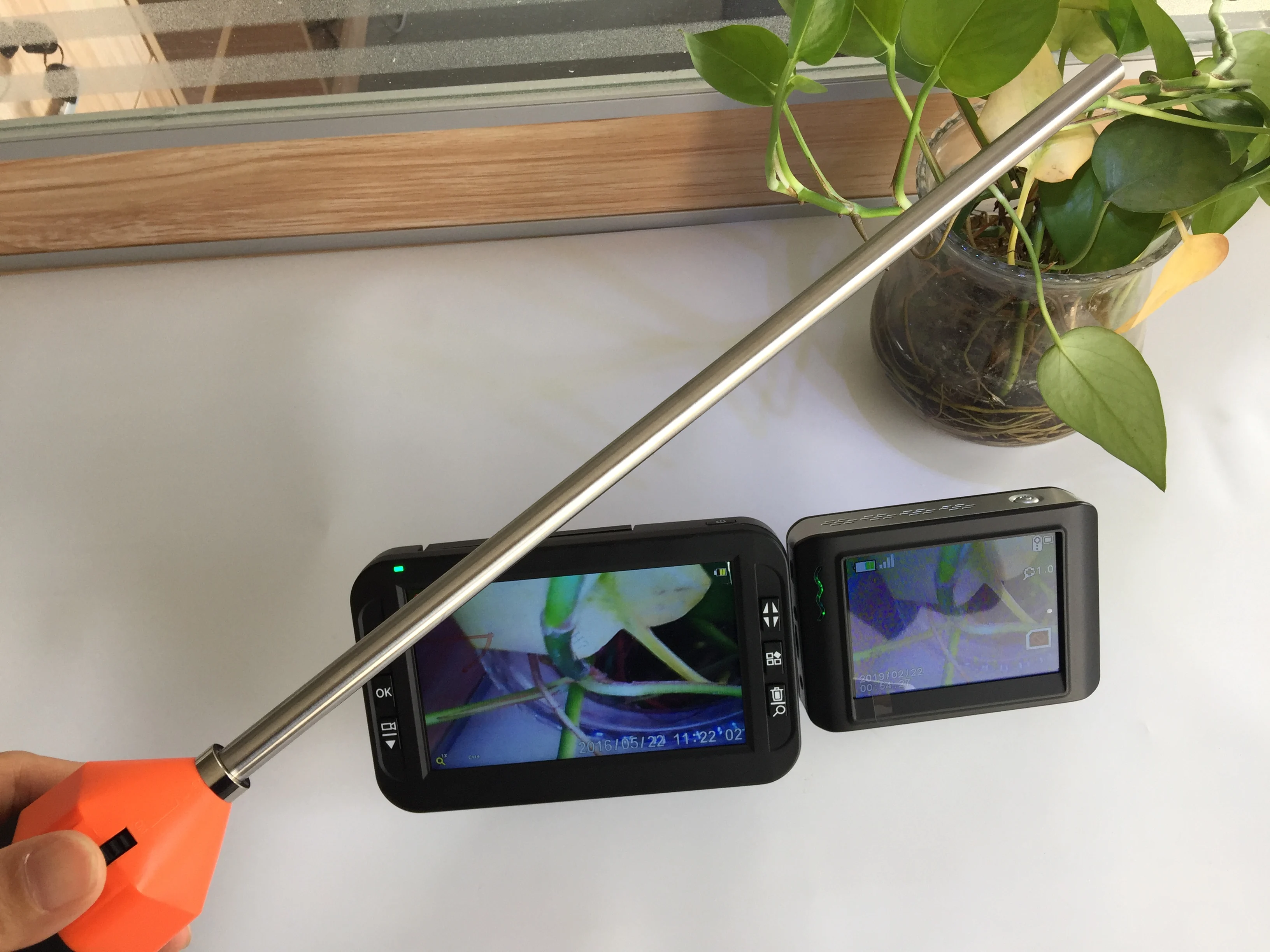 9mm Side View Inspection Camera Rigid Borescope With 5 Inch Monitor For