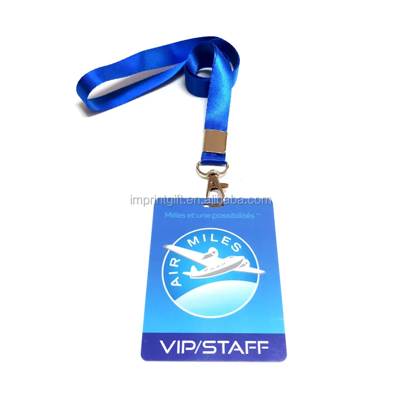 Laminated Id Cards Pvc Credential Pass Access Control Card With Lanyard