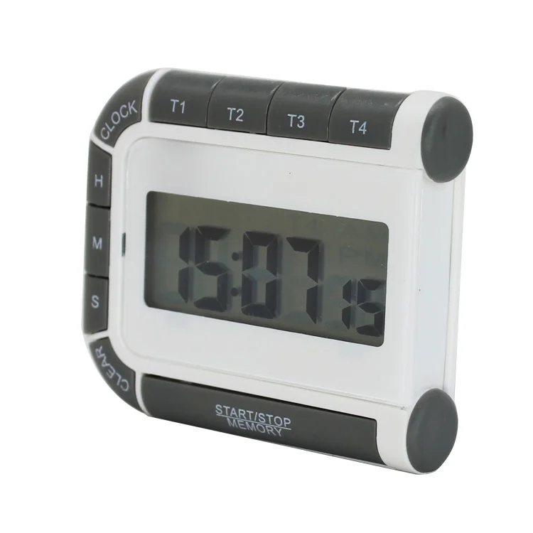 4 sets of time setting multifunctional electronic kitchen countdown timer with clock