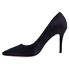 Pointed Toe Stiletto House Hair Leather Pumps, Women's High Heel Dress Shoes