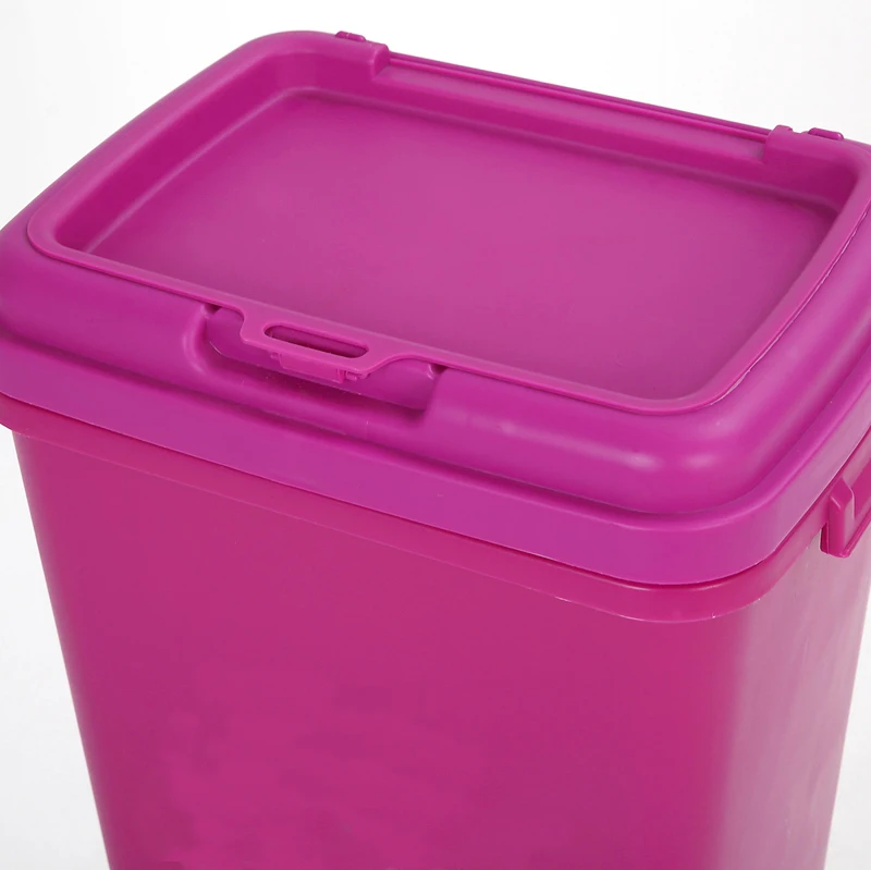 large plastic dog food container