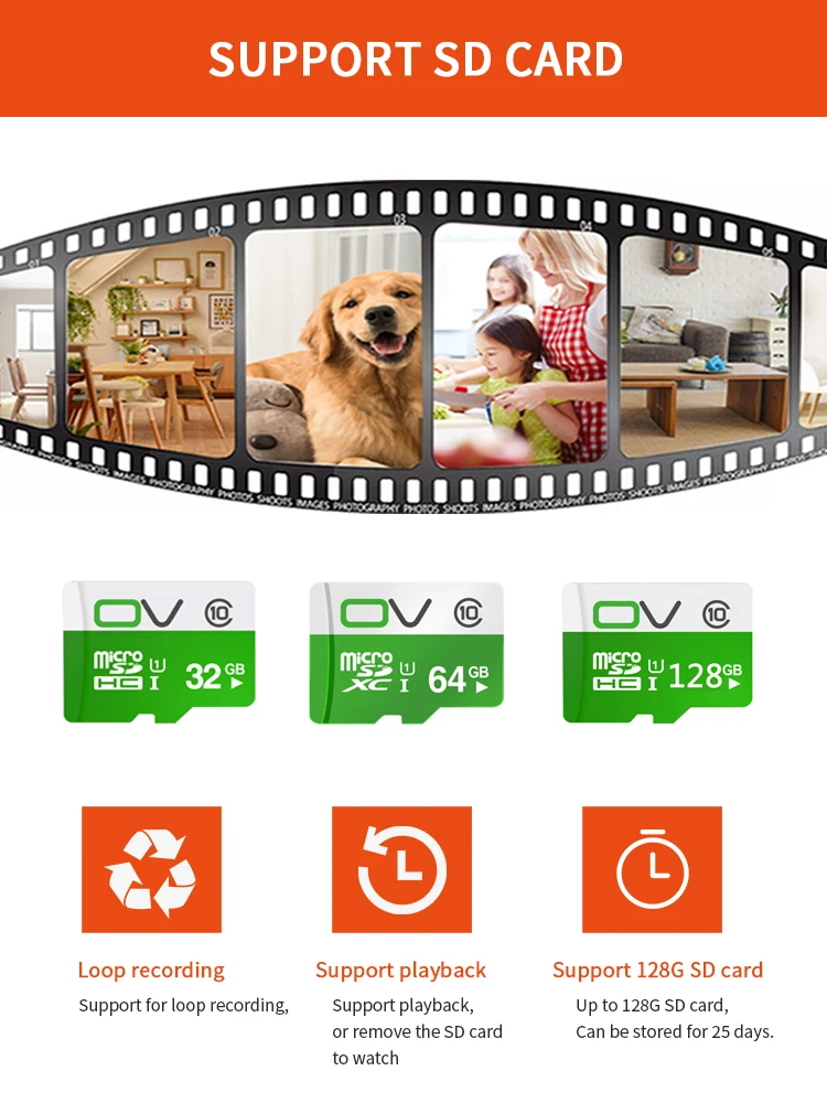 SECTEC Solar Power Wireless Ip  Battery Tuya Camera Outdoor Waterproof Two Way Audio PIR  Wifi Camera Security CCTV Smart Life