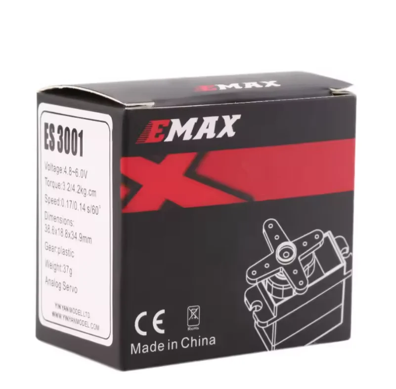 emax es3001 standard analog servo with 4.8-6.0v 43
