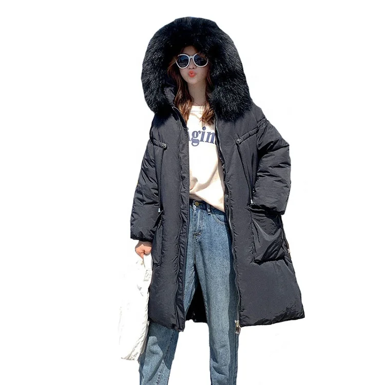 Outerwear for winter coat women jacket 2019 Parkas for women 4 Colors winter Jacket parka warm With a Hood Large Faux Fur Collar