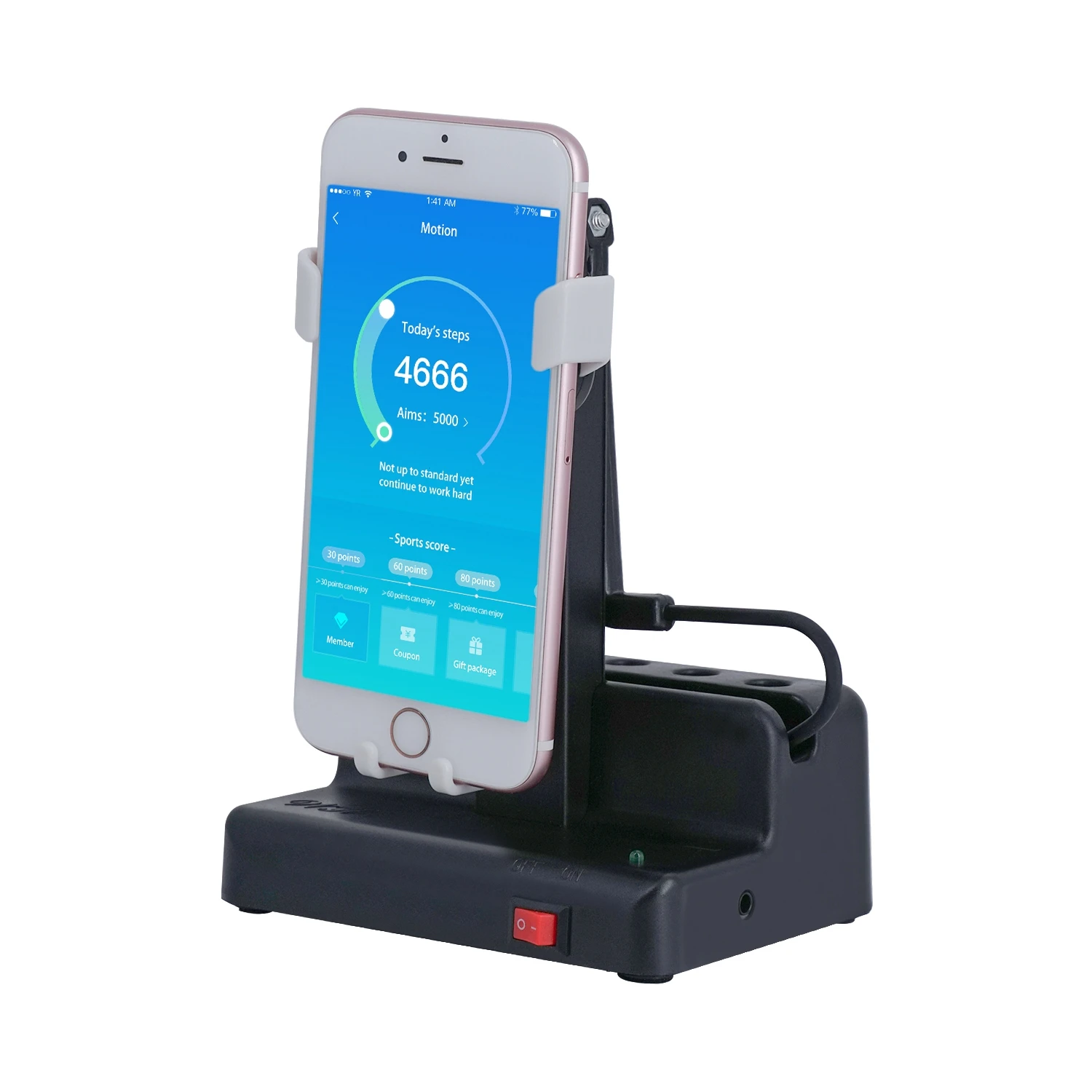 Automatic Steps Earning Device black/white Mobile Phone/smart Watch