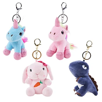 unicorn plush keychain