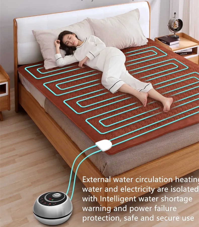 Electric Water Warming Heated Blanket,Warm Water Circulation Heater Mattress Pad Electric