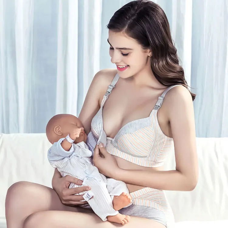 Breastfeeding With Nursing Bra
