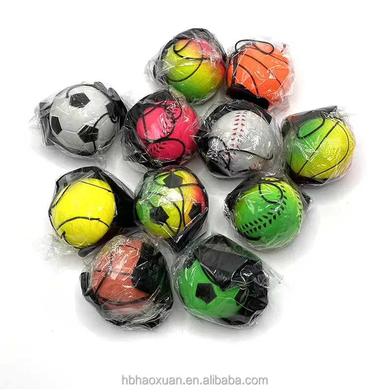 Sport Return Sponge Rubber Hand Ball Game Exercises Bouncing Elastic On