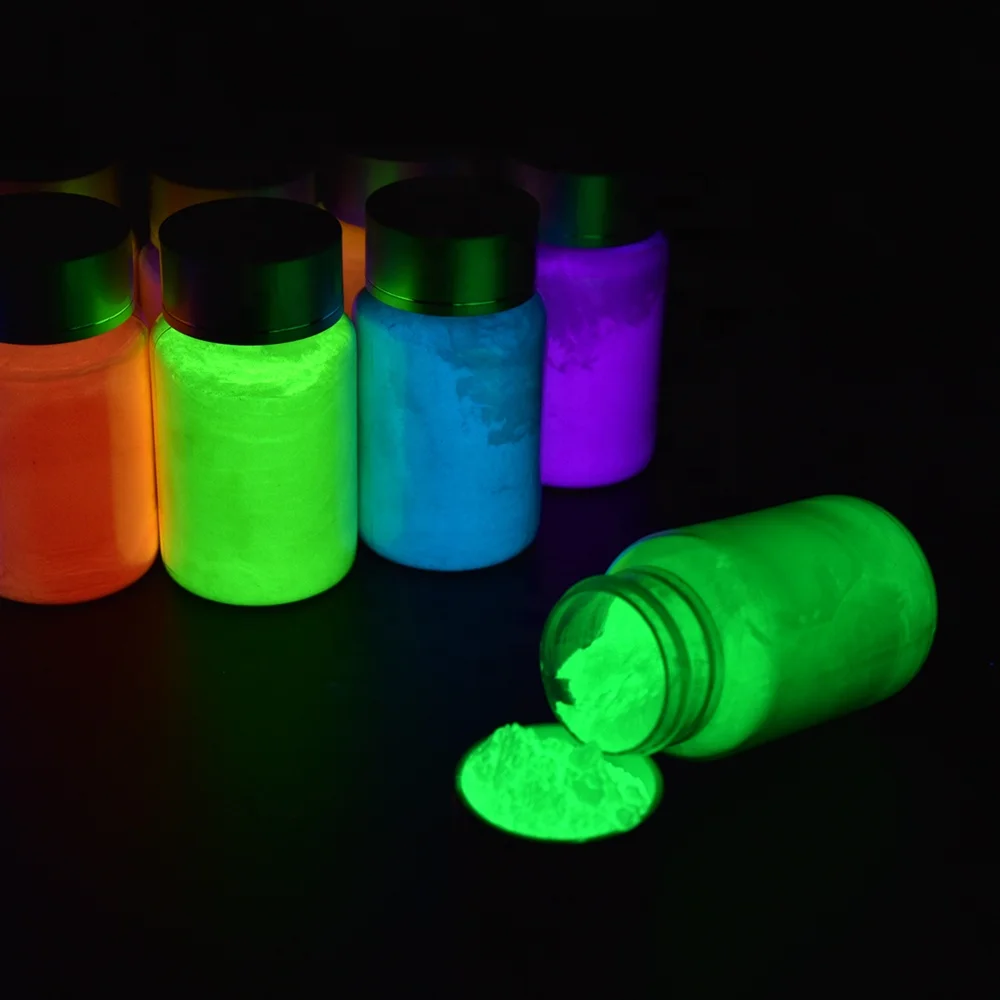 Long Glowing Time Glow In The Dark Luminous Powder With High Quality