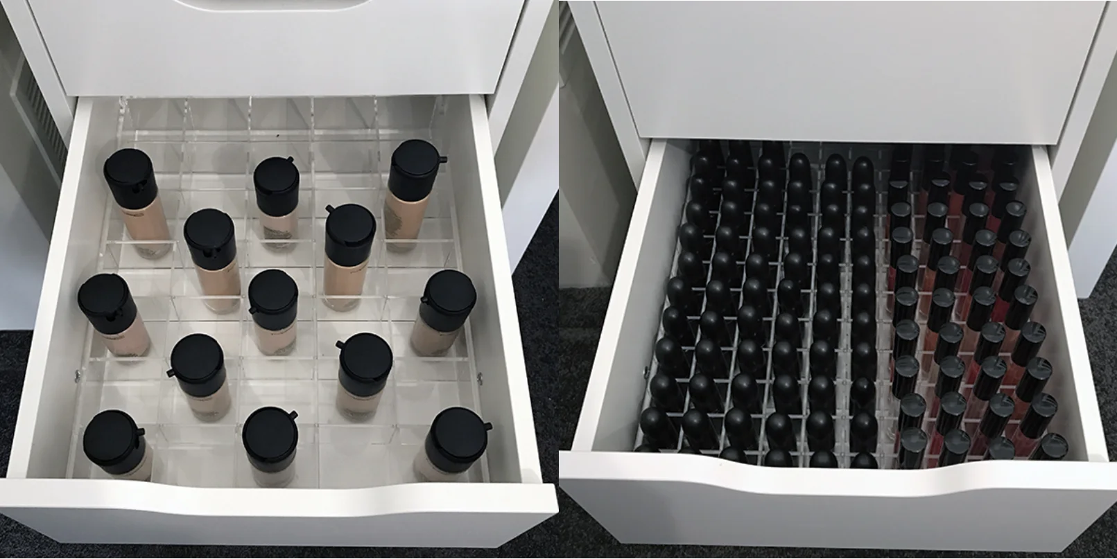 Custom Clear Drawer Divider For Home Tidy Closet Makeup Scarves 18pcs