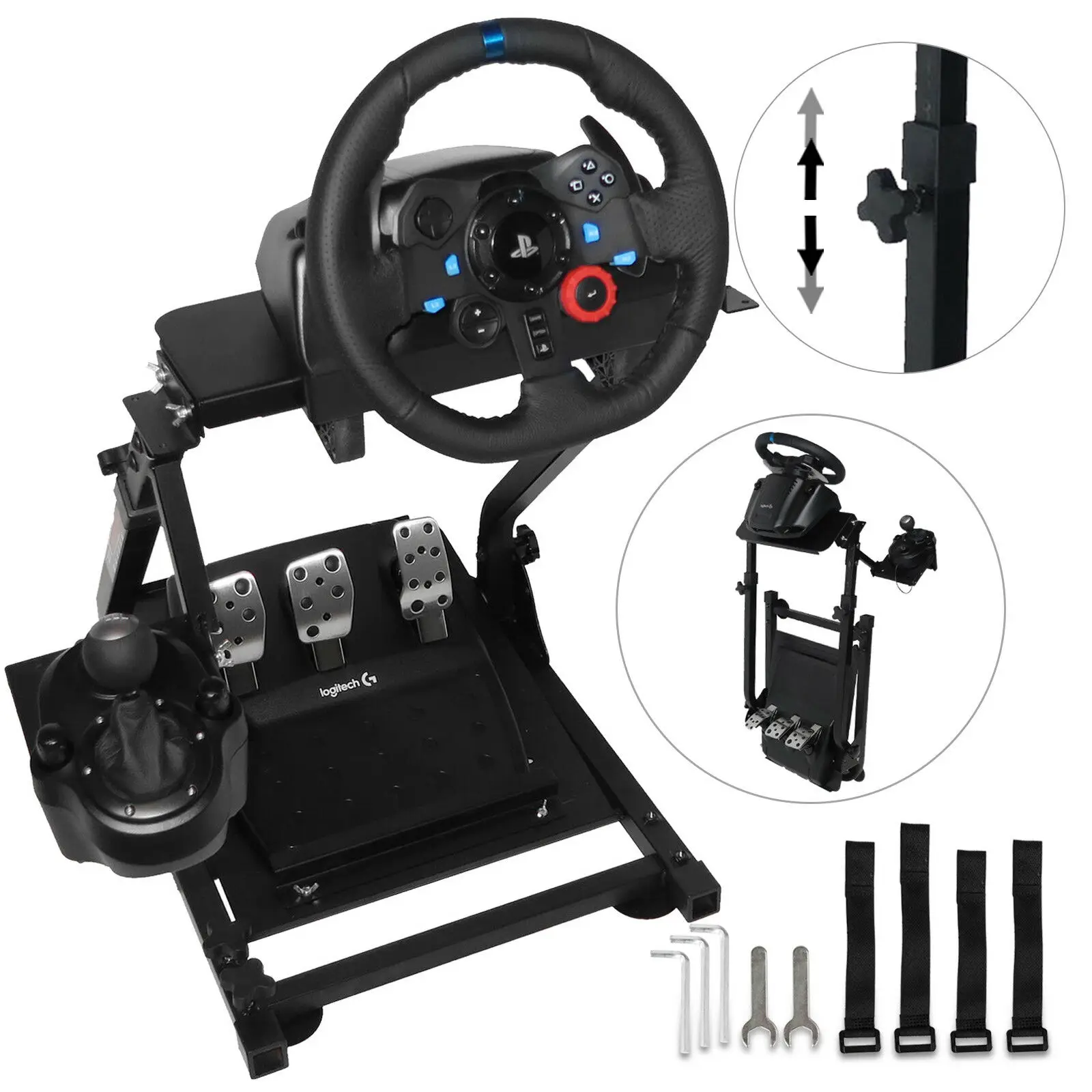 ps4 steering wheel with clutch and shifter and handbrake