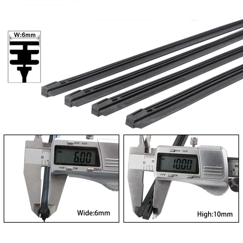 Kction Premium 6 Mm Rubber Refill 100 Nature Rubber Wiper Blade Refill