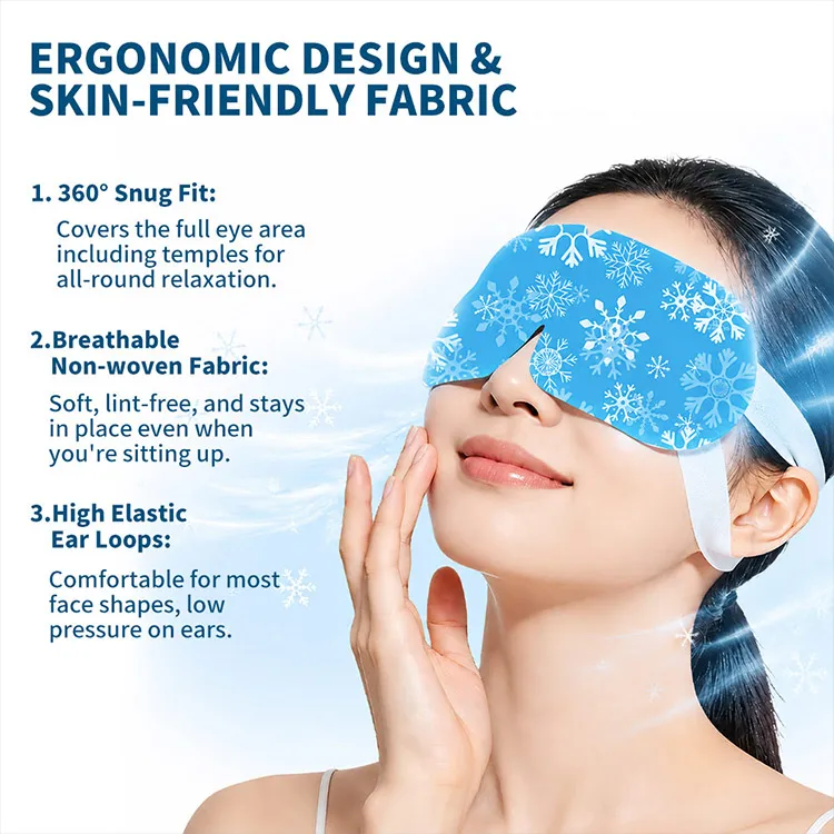 OEM Custom Logo Ergothioneine Barrier Repair Niacinamide Hydrating Hydrogel Cooling Eye Mask for Puffy Eyes