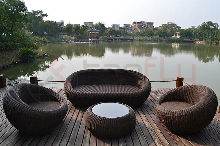 Luxury Garden Furniture Rattan Outdoor Sofa