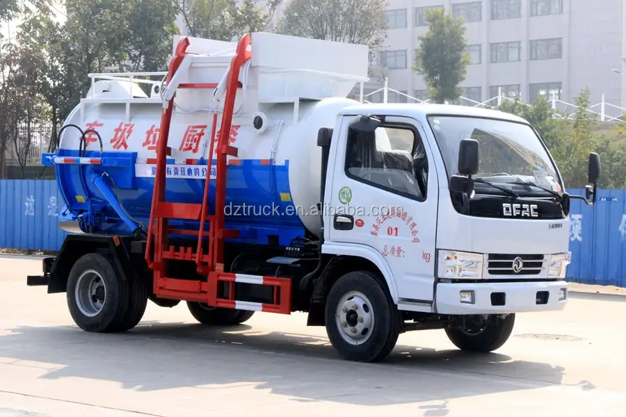 5m3 Kitchen Garbage Truck/ 5m3 Restaurant Refuse Collector Truck For