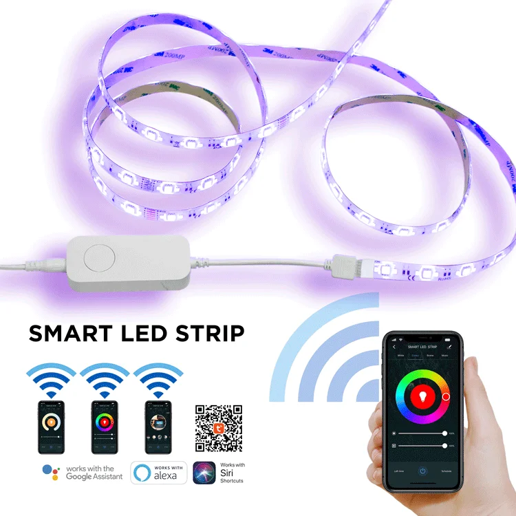 Home Wifi Rgbw Tuya Remote Smart Remote Mi 2.4g Panel Controller Rgb Light Controller Rgbww Led Strip 5 Pin Corner Connector