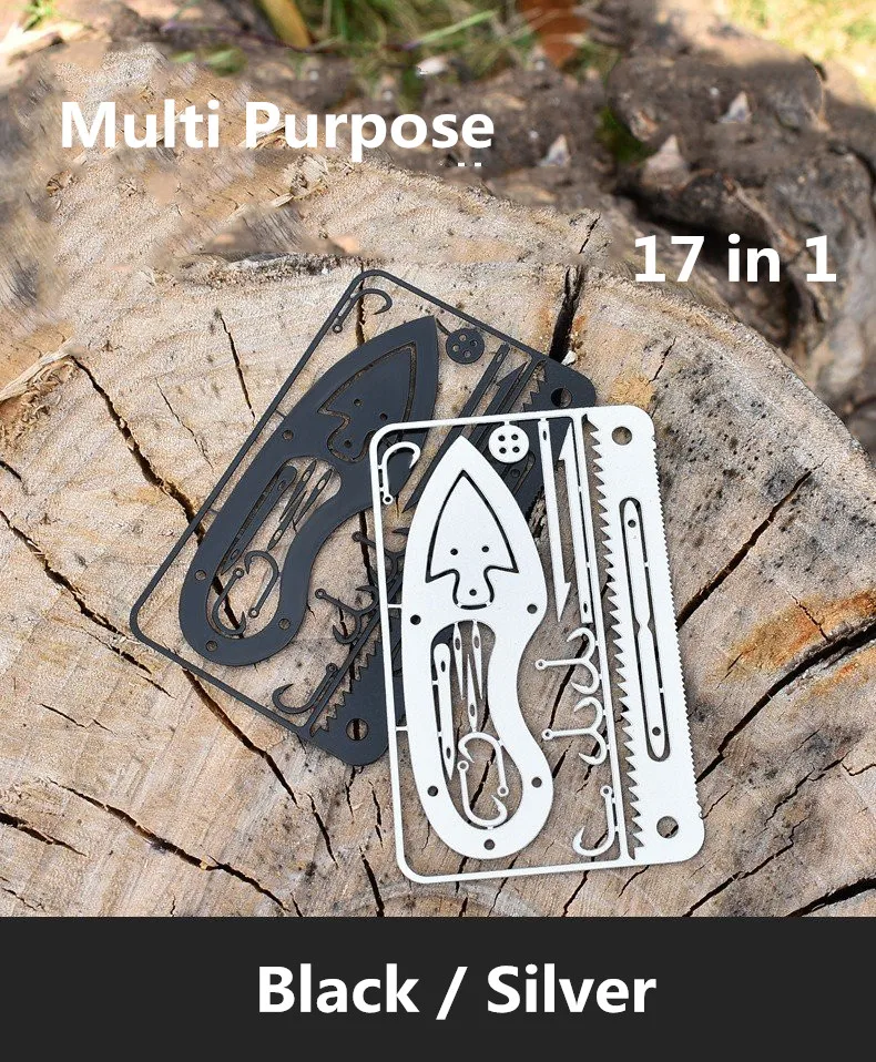 Multi Functional Tool Edc Card For Outdoor Survival Camping Tool Gear