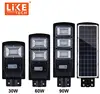 Wholesale Liketech AXE Solar Street Light Integrated 30W 60W 90W Factory Price 100LM/W with Remote Controller