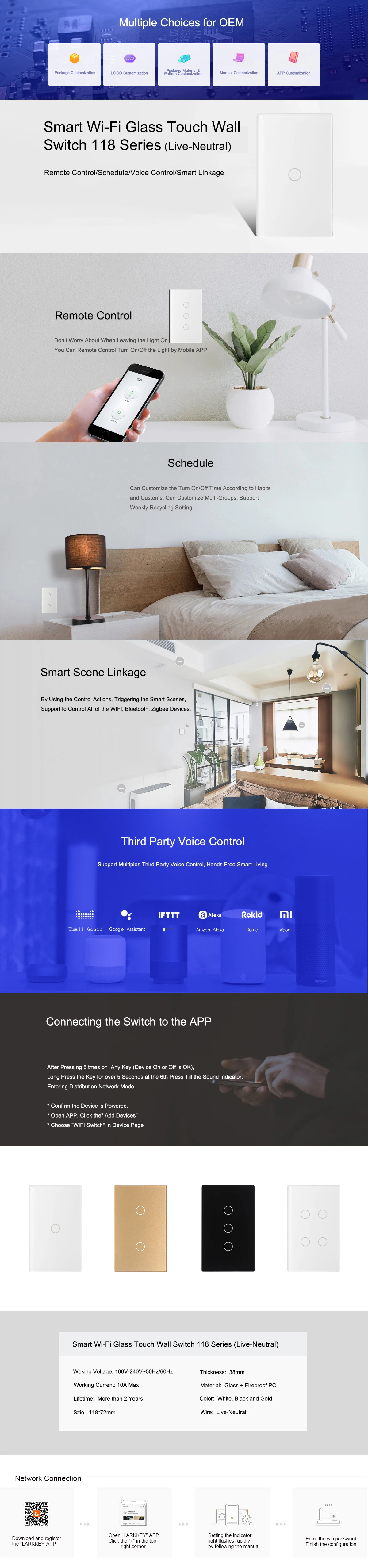 Tuya smart home voice control zigbee fan dimmer speed switch - ANKUX.COM