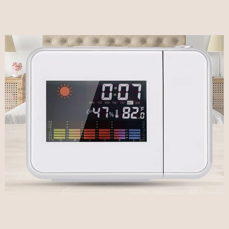 Projection Alarm Weather Station Clock Weather Forecast Projector Alarm ...