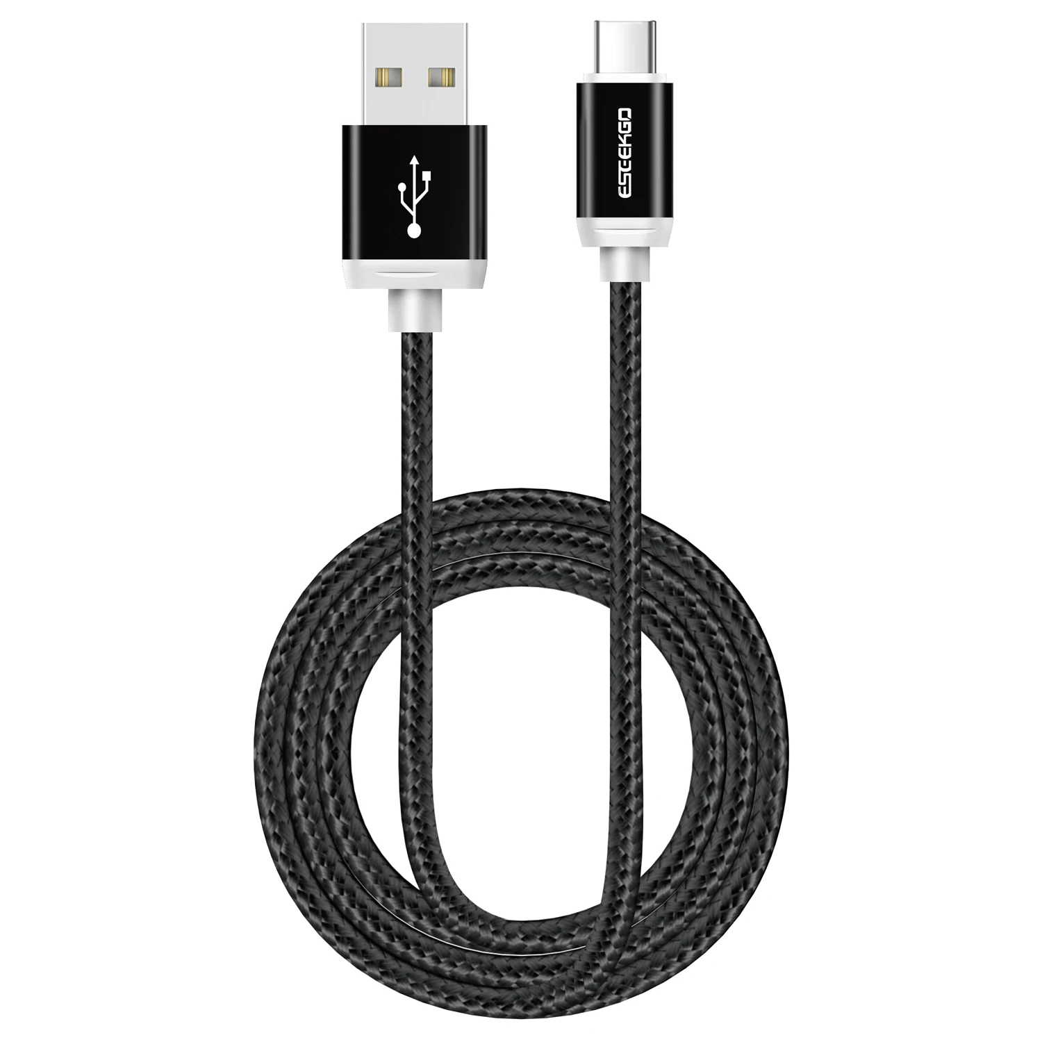Micro USB Cable 1M for Android Cellphone,sync Data and Charge,Fast Charge 2.1A,Black 