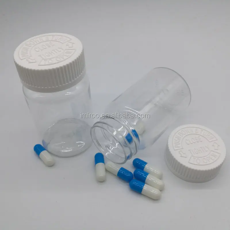 Custom 15ml 20ml 30ml 100ml 120ml 150ml Pet Clear Cylinder Pill Bottle