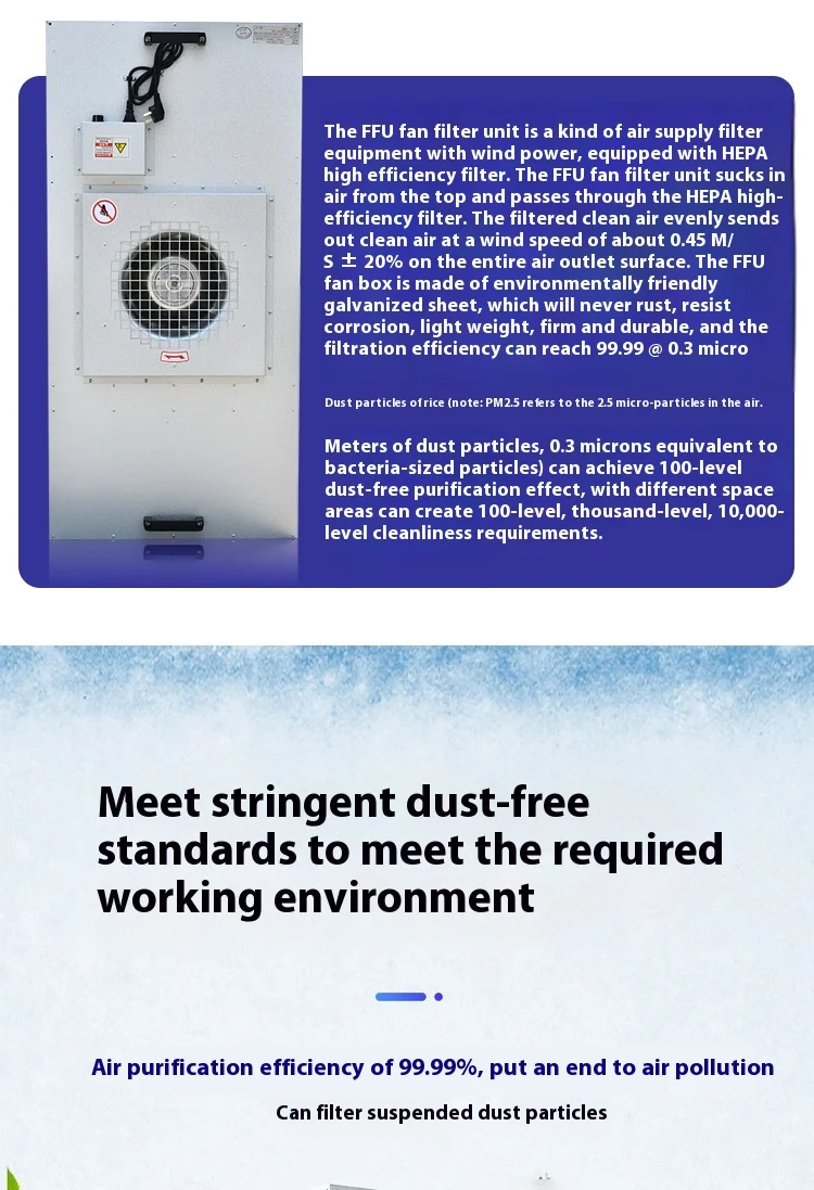 Air Purifier, FFU, Galvanized Steel - detail 6