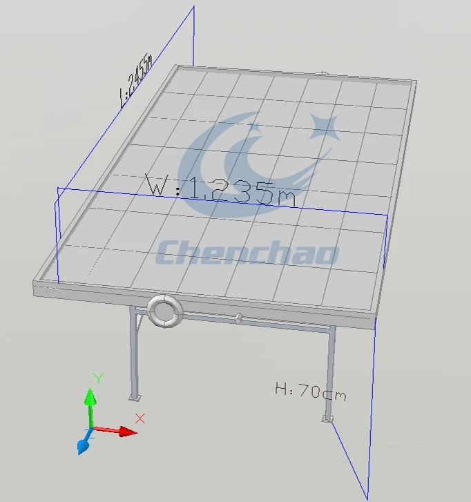 Hydroponic grow table danish rolling bench flood trays for propagation