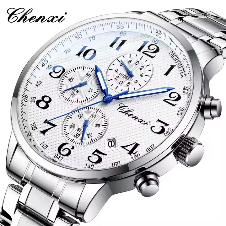 CHENXI 947 Men's Watch - Fashion Stainless Steel Sport Chronograph