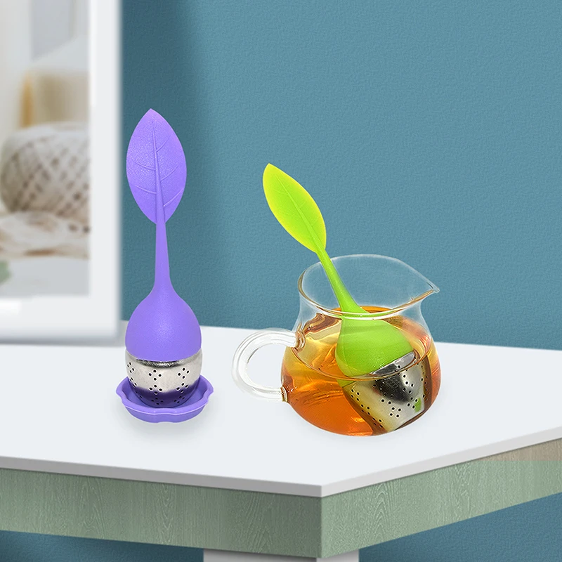 Wholesale Standard Silicon Handle Stainless Steel Tea Strainer Bpa Free