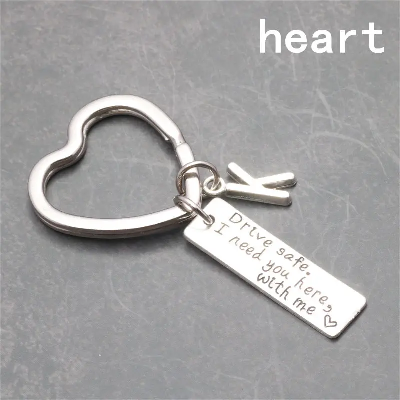 Key ring gifts engraved drive safe I need you here with me key chain W0HWC 