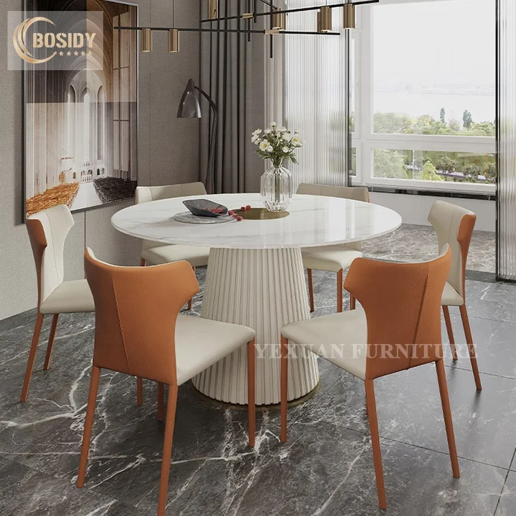 Modern Round Marble Dining Table Set 6 Seater 2021
