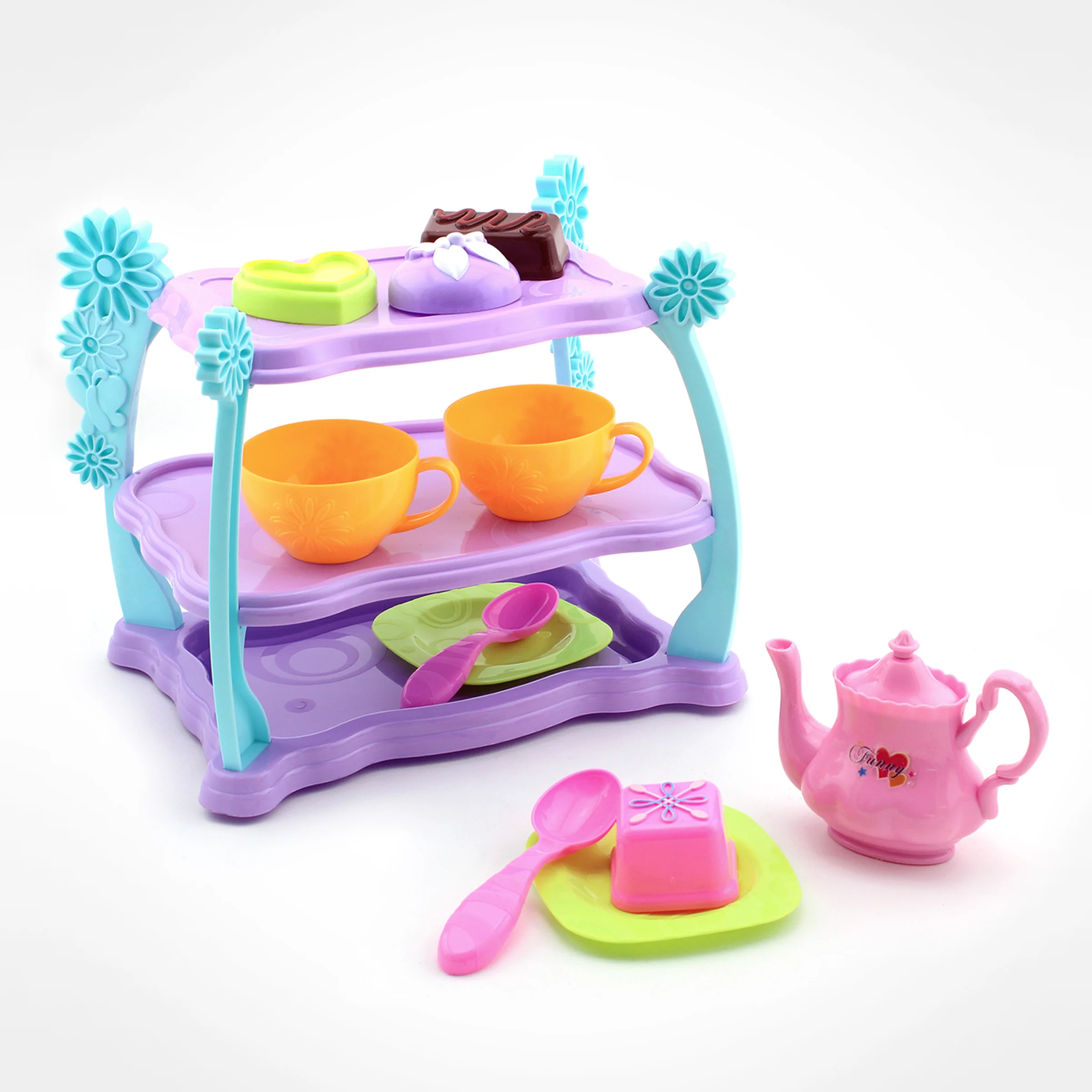 girls plastic tea set