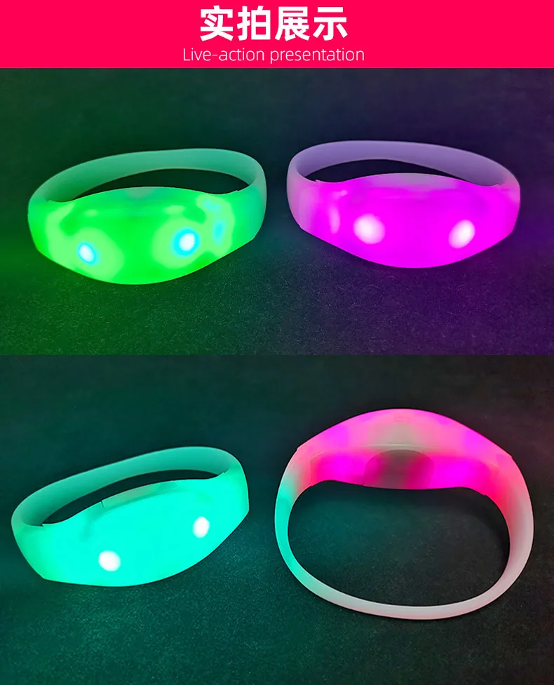 Led Flashing Light Up Bracelets Concerts Custom Led Bracelets Buy Led