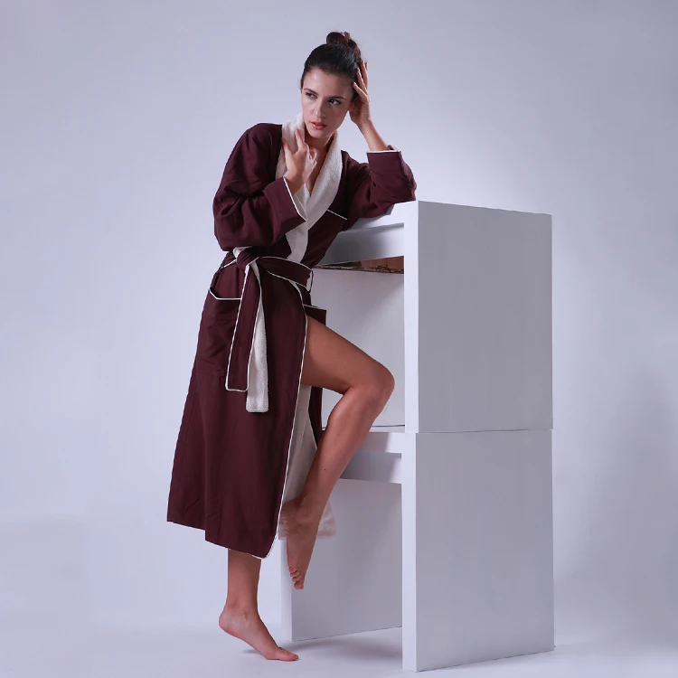 ELIYA ladies hooded bathrobe/ sheraton hotel bathrobe 5 star