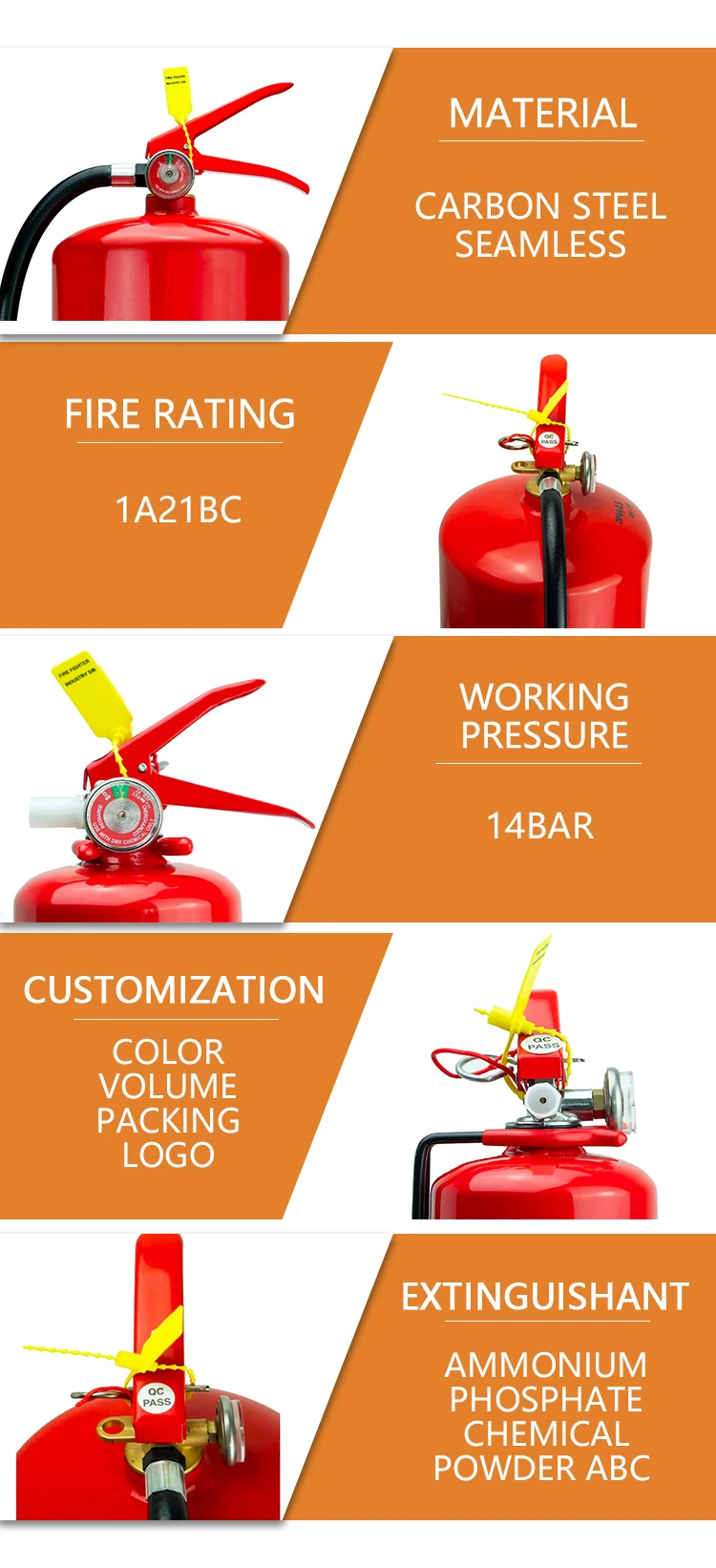 High Quality And Guaranteed 5kg Stainless Steel European Standard Fire