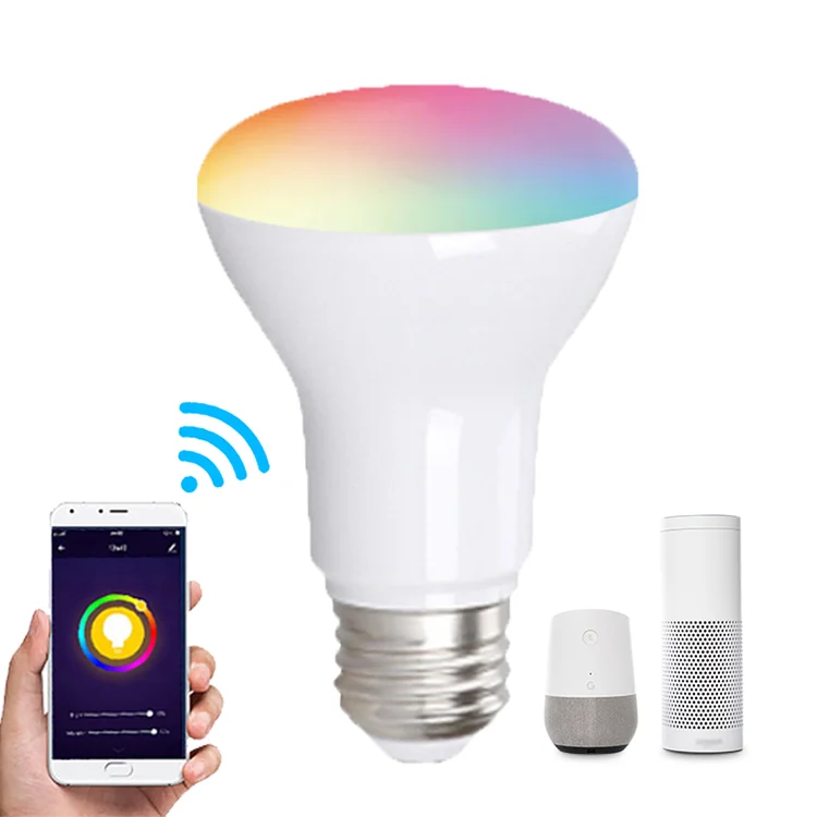 Warm Smart Intelligent Br30 RGB+ CCT Adjustable 2000k 5000k Control App Voice Light Led Bulb